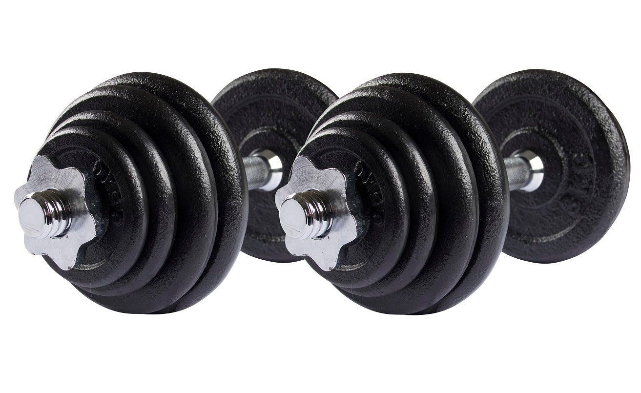 VirtuFit Dumbbellset Gietijzer - 2 x 15 kg (30 kg)