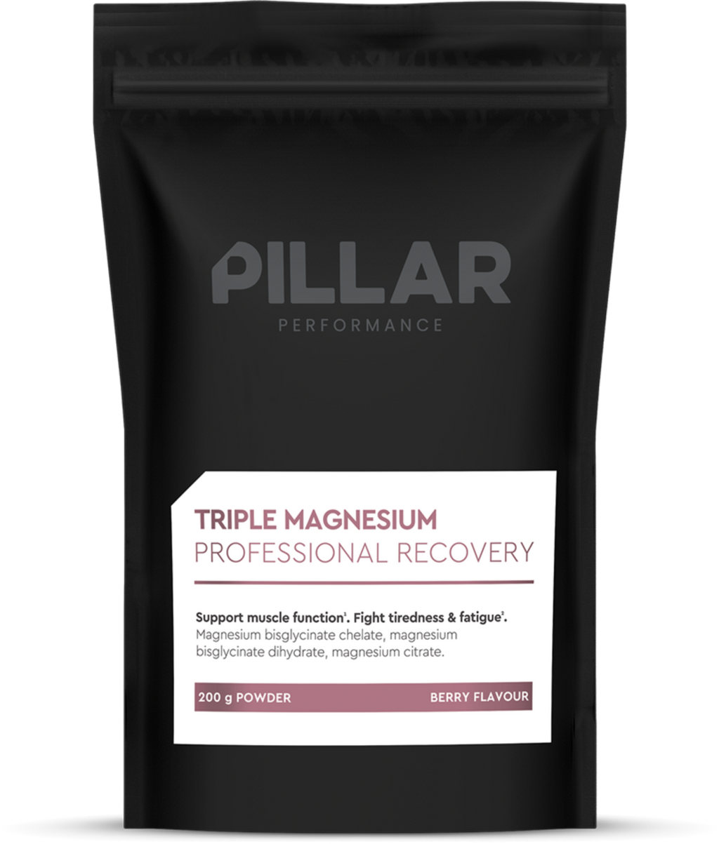 PILLAR Performance Triple Magnesium Poeder - 200 gr - Berry
