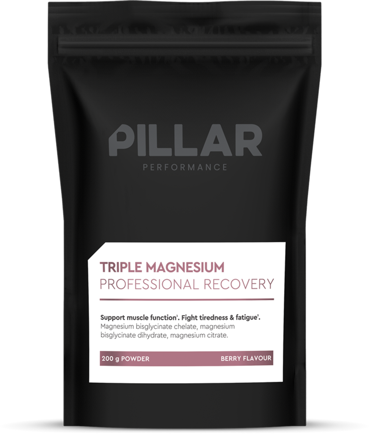 PILLAR Performance Triple Magnesium Poeder - 200 gr - Berry