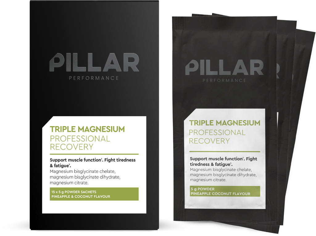 PILLAR Performance Triple Magnesium Travel Pack - 15 x 5 gr - Pineapple & Coconut