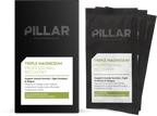 PILLAR Performance Triple Magnesium Travel Pack - 15 x 5 gr - Pineapple & Coconut