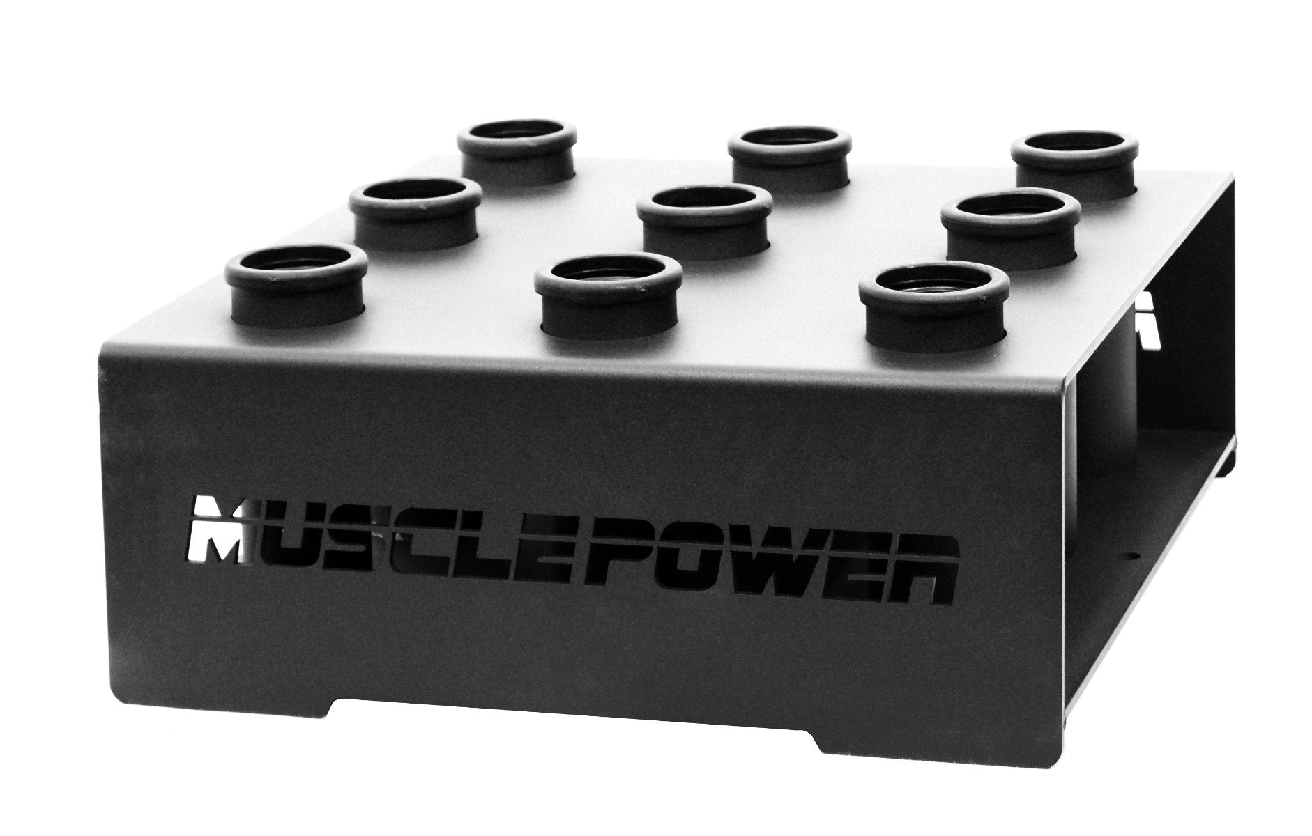 Muscle Power Standaard voor 9 Olympische Halterstangen - Zwart