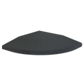 Flow Fitness Hoekprofiel Rubberen Tegel - 20 x 20 x 2 cm