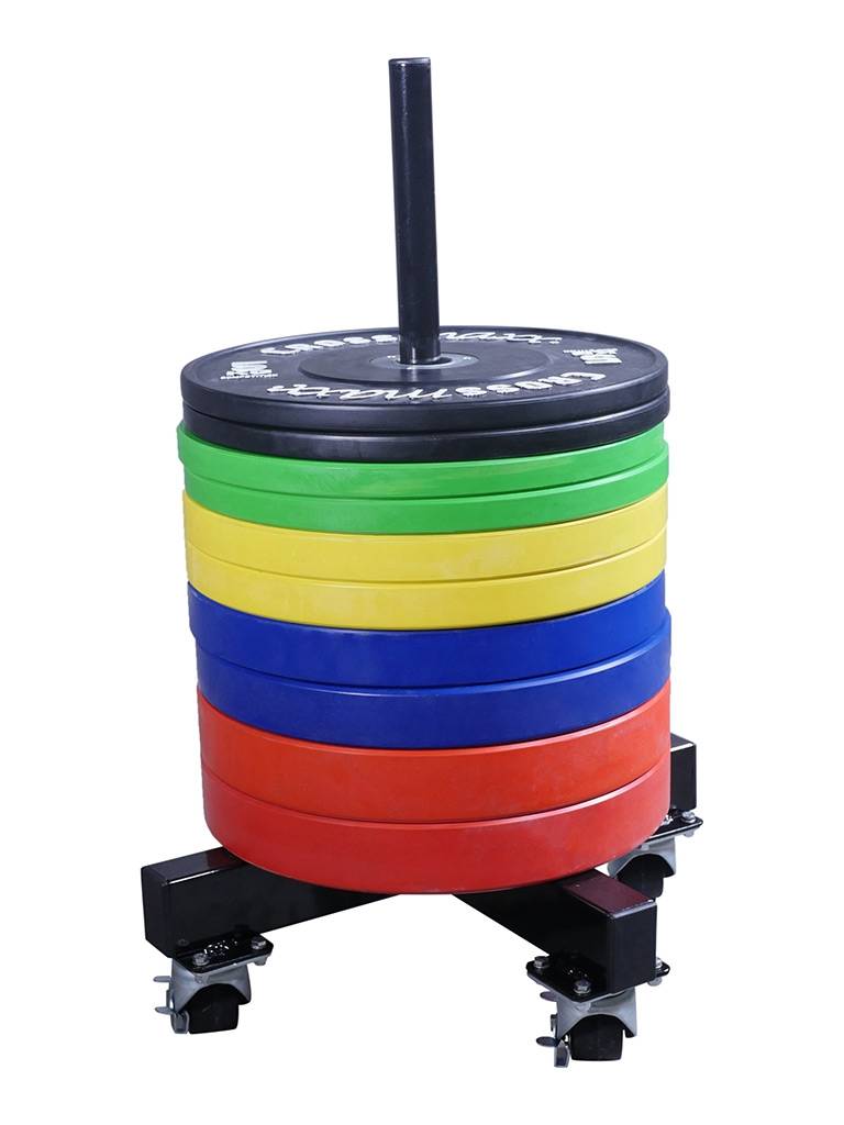 Lifemaxx Crossmaxx Bumper Plate Stacker op Wielen - Schijvenstandaard
