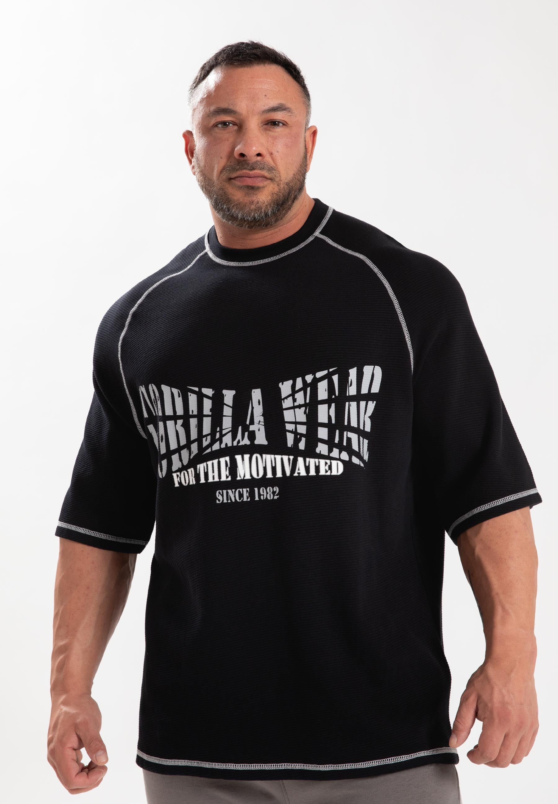 Gorilla Wear Finley Oversized T-shirt - Zwart/Grijs