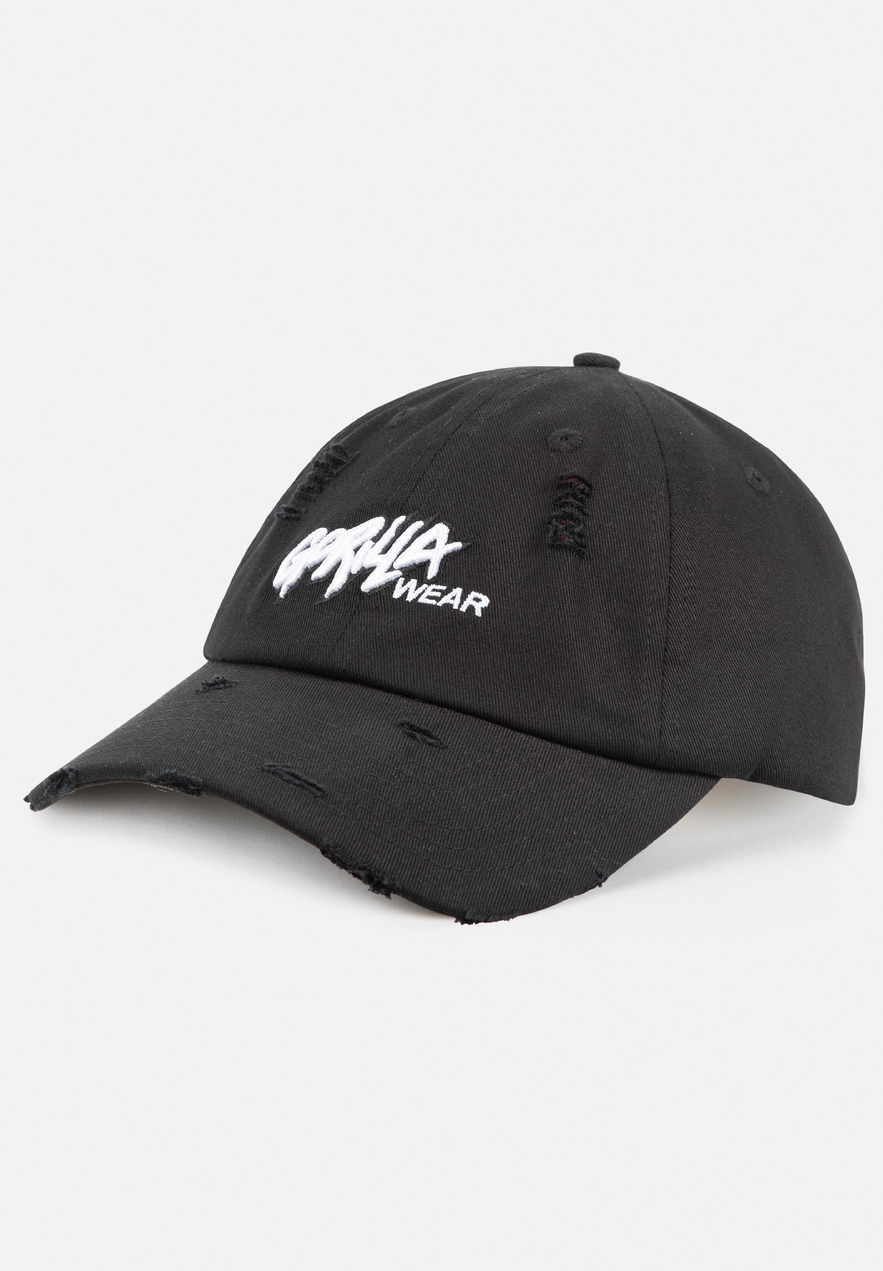 Gorilla Wear Galway Distressed Cap - Pet - Zwart