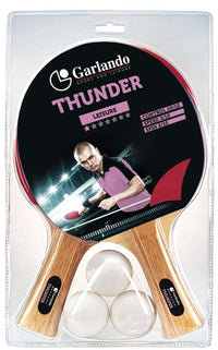 Garlando Thunder Tafeltennis Set - 2 Bats en 3 Pingpongballen