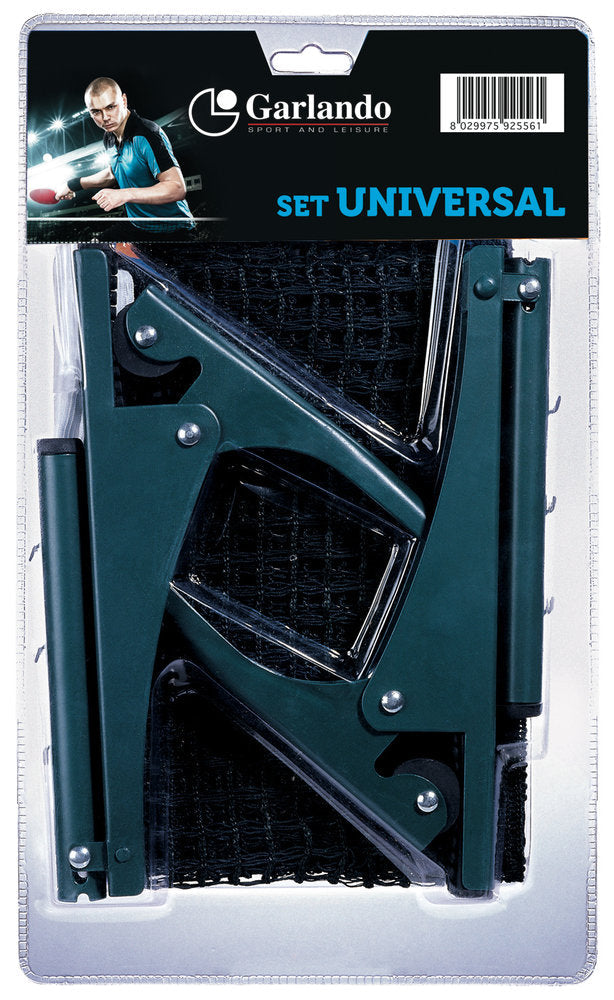 Garlando Universeel Pingpong Net met Clip-on Palen Set