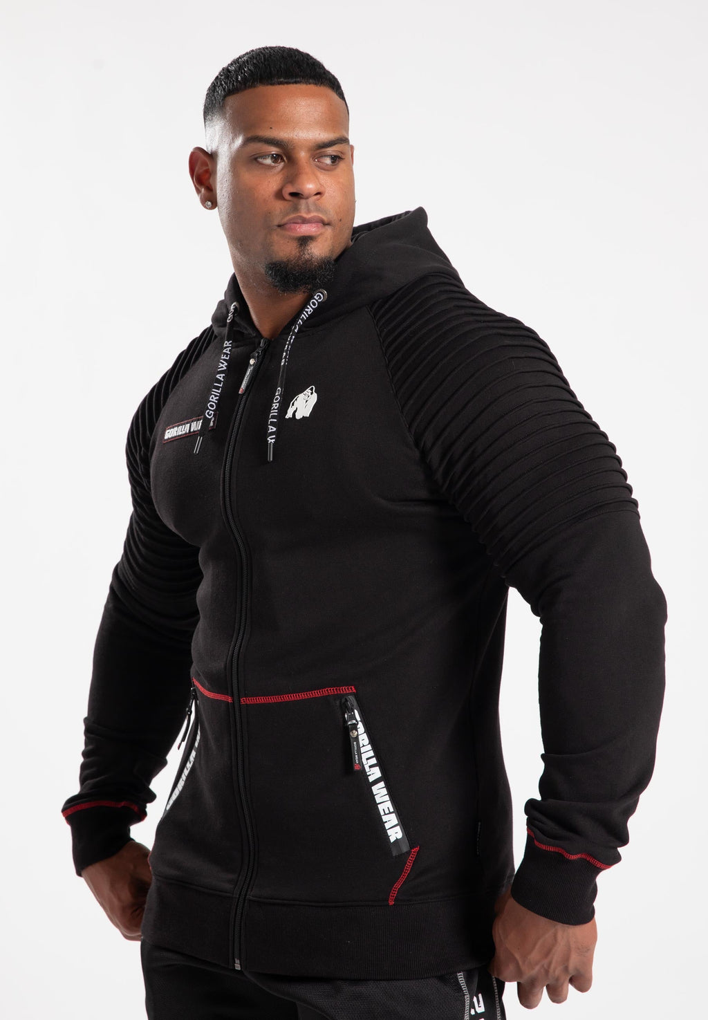 Gorilla Wear Georgia Vest met Capuchon - Zwart