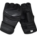RDX Sports F15 Noir MMA Grappling Gloves - Zwart