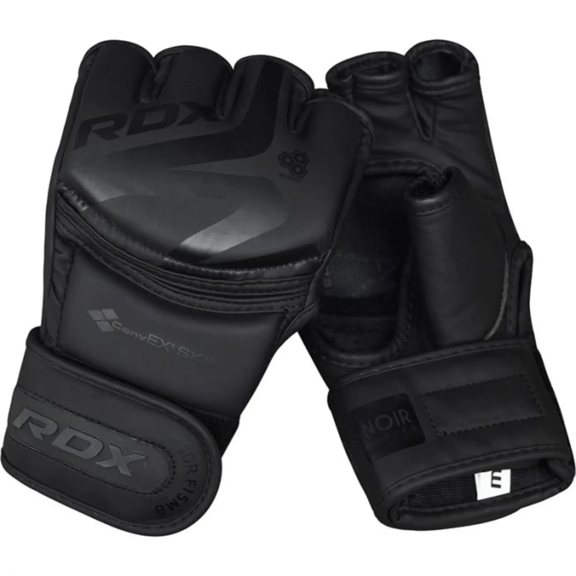 RDX Sports F15 Noir MMA Grappling Gloves - Zwart