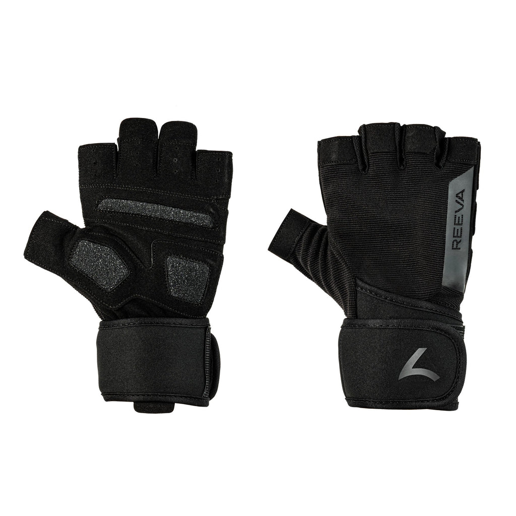 Reeva Fitness Handschoenen met Wrist Wrap - Zwart