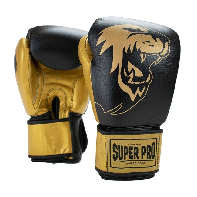 Super Pro Combat Gear Undisputed Punching Bag Bokshandschoenen - Zwart/Goud