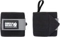 Gorilla Wear Basic Wrist Wraps - Zwart/Grijs