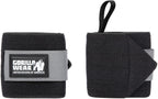 Gorilla Wear Basic Wrist Wraps - Zwart/Grijs
