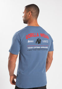 Gorilla Wear Warren T-shirt - Coronet Blauw