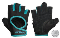 Harbinger Women's Power Stretchback Fitness Handschoenen - Zwart/Blauw
