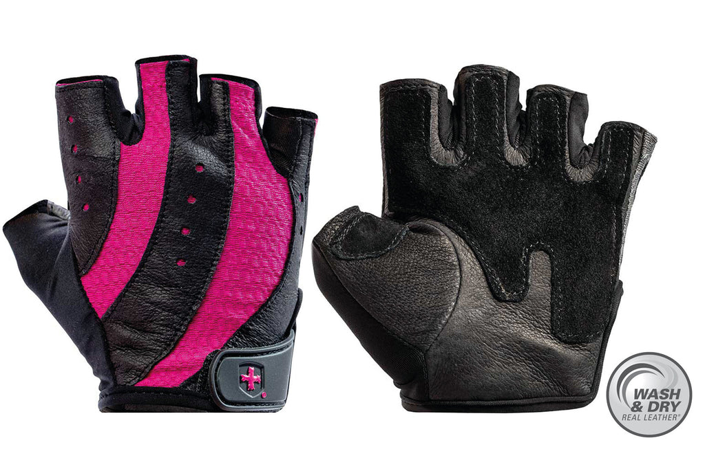 Harbinger Women's Pro Wash & Dry  Fitness Handschoenen - Zwart/Roze