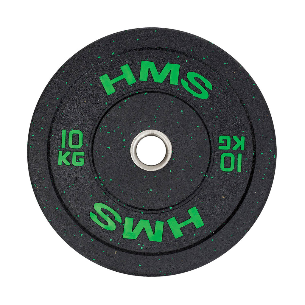 HMS Bumper Plate - Olympische Halterschijf - 10 kg - Groen