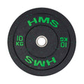 HMS Bumper Plate - Olympische Halterschijf - 10 kg - Groen