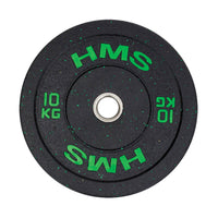 HMS Bumper Plate - Olympische Halterschijf - 10 kg - Groen