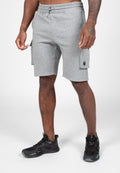 Gorilla Wear Hudson Cargo Sweat Shorts - Grijs Gemeleerd