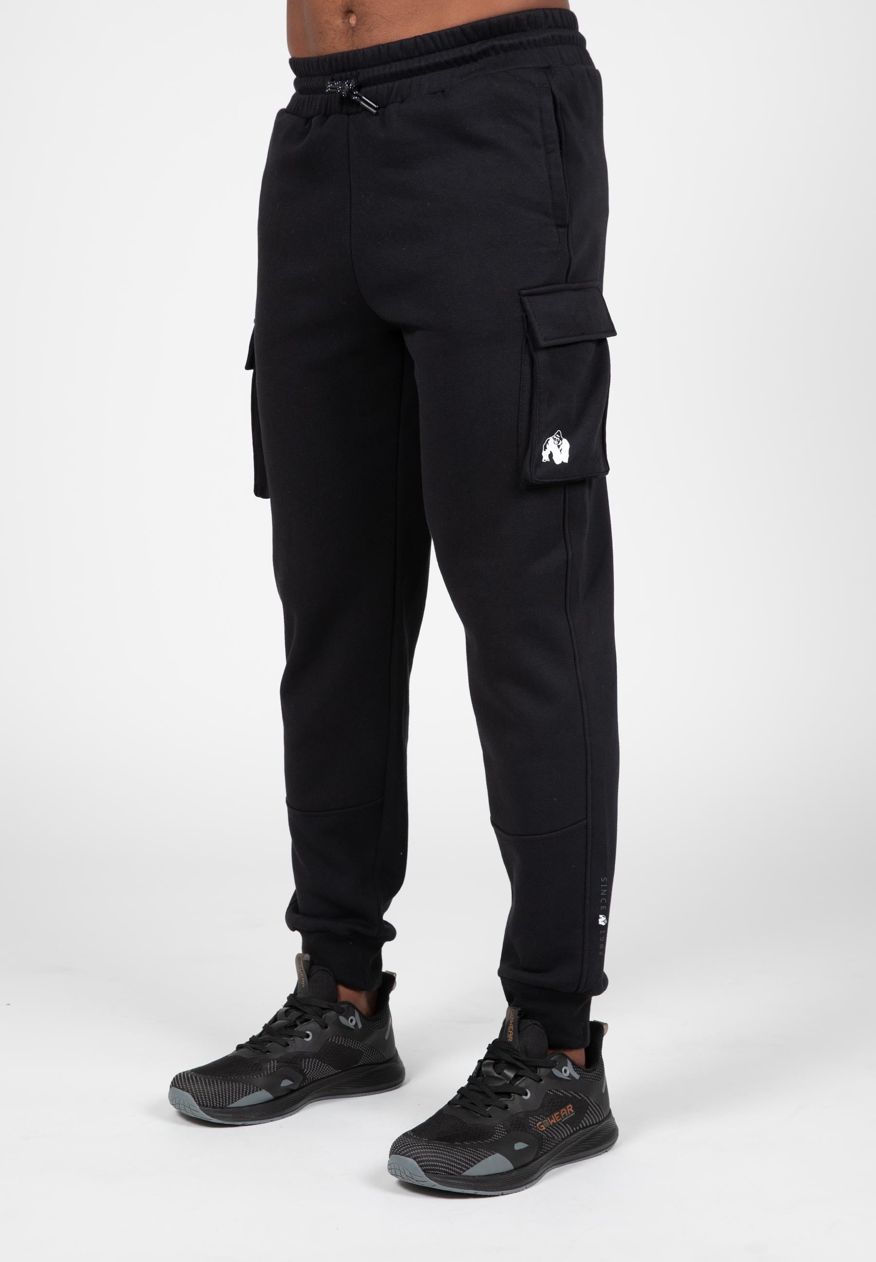 Gorilla Wear Hudson Cargo Joggingbroek - Zwart