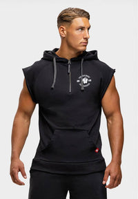 Gorilla Wear Huntley Mouwloze Hoodie - Zwart