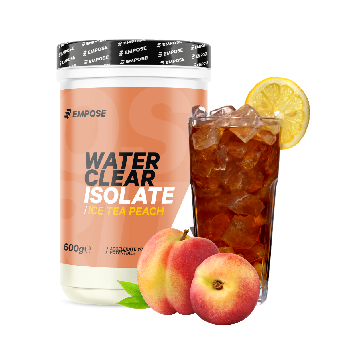 Empose Nutrition Water Clear Isolate - Proteine Ranja - Eiwit Poeder - 600 gr - Ice Tea Perzik