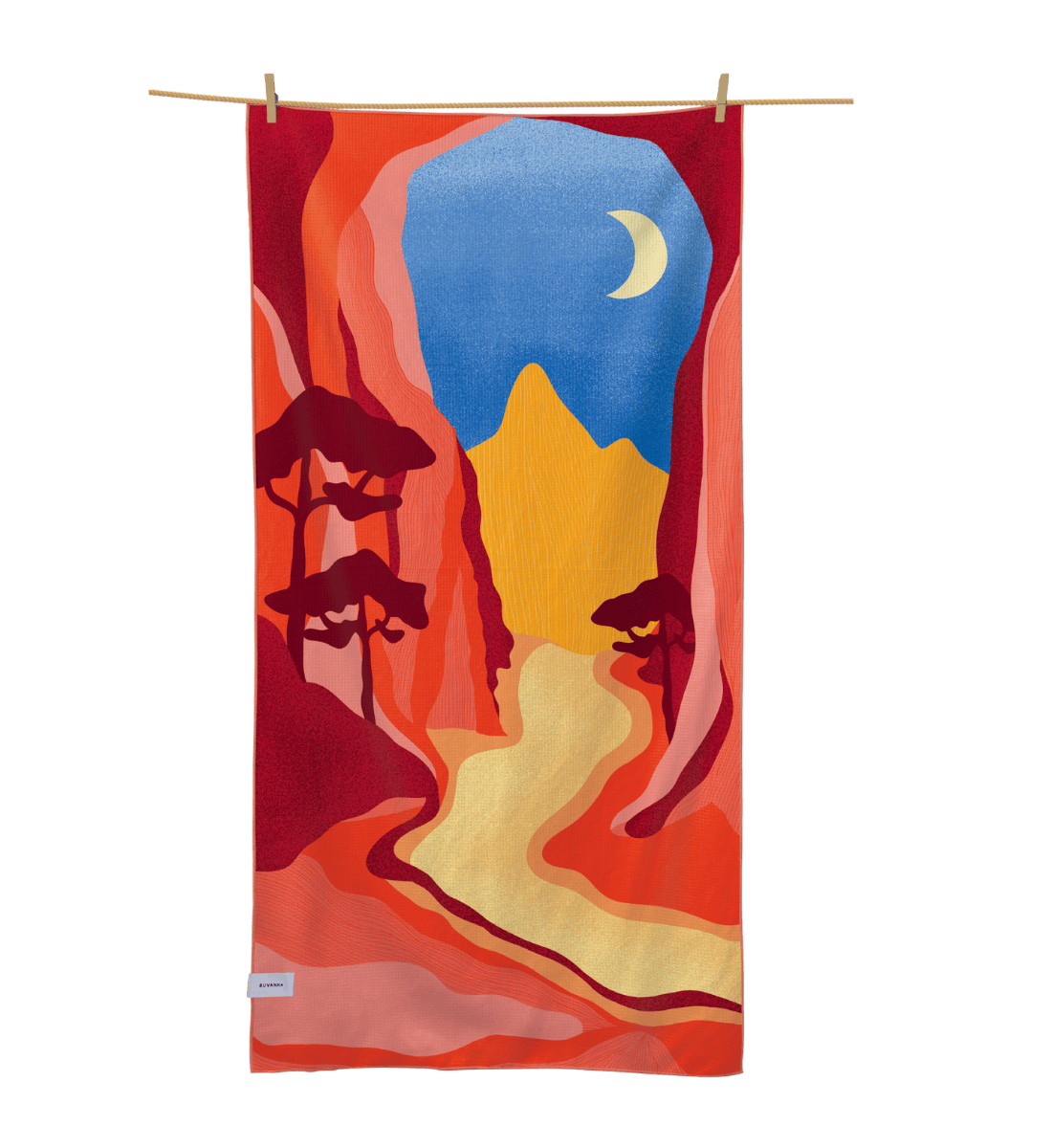Buvanha Reishanddoek Jordan - 200 x 90 cm - Vooraanzicht