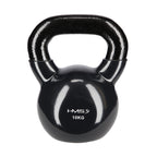 HMS Kettlebell - Gietijzer/Vinyl - 10 kg - Zwart