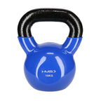 HMS Kettlebell - Gietijzer/Vinyl - 10 kg - Blauw
