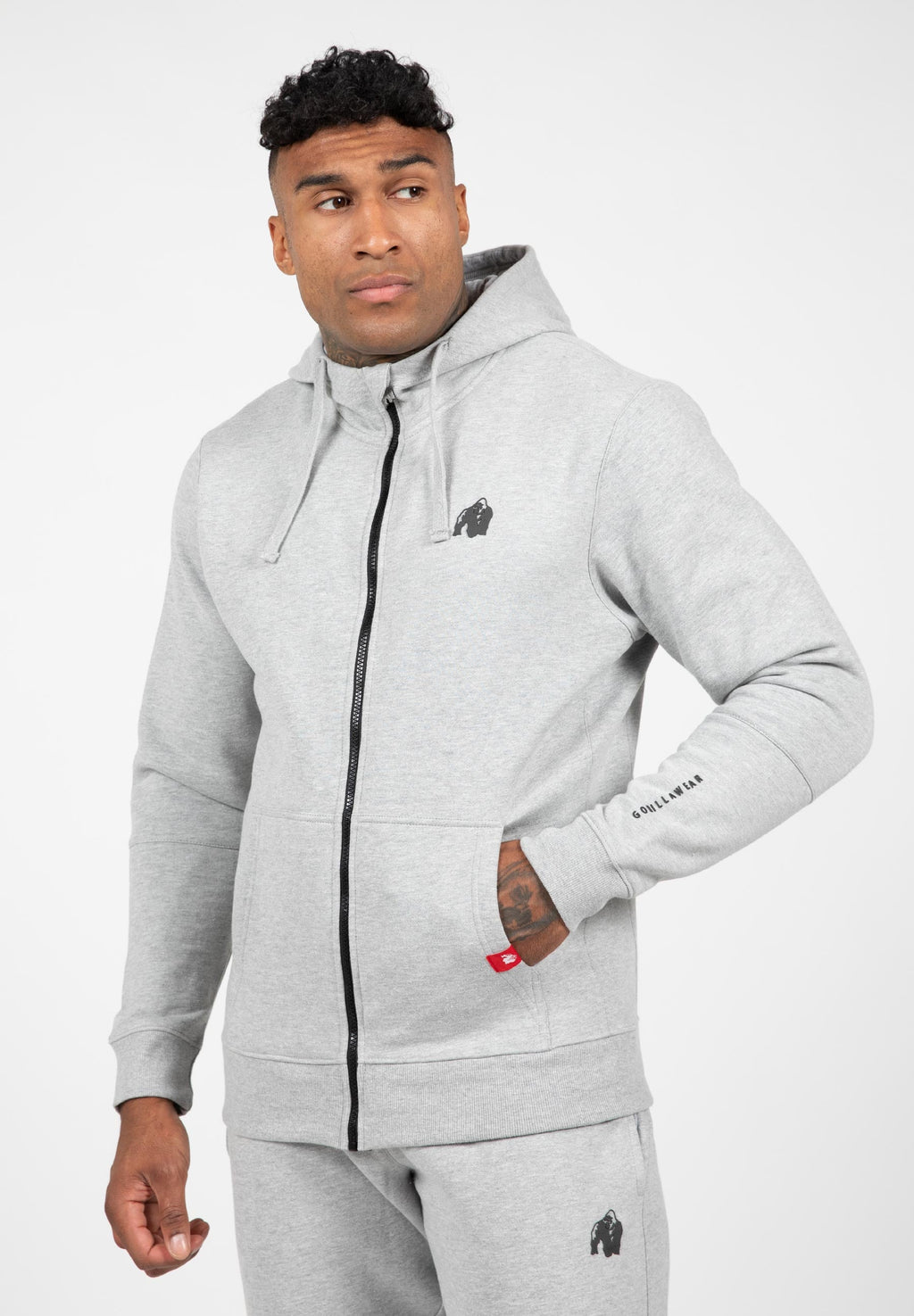 Gorilla Wear Leon Vest met Capuchon - Grijs