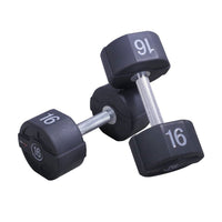 Lifemaxx Ronde PU Dumbbell Set - 2 x 8 kg