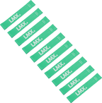 Lifemaxx LMX Mini Weerstandsband - Sterk - Blauw - 10 stuks
