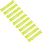 Lifemaxx LMX Mini Weerstandsband - Extra licht - Geel - 10 stuks