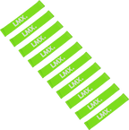 Lifemaxx LMX Mini Weerstandsband - Licht - Groen - 10 stuks