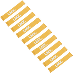 Lifemaxx LMX Mini Weerstandsband - Medium - Oranje - 10 stuks