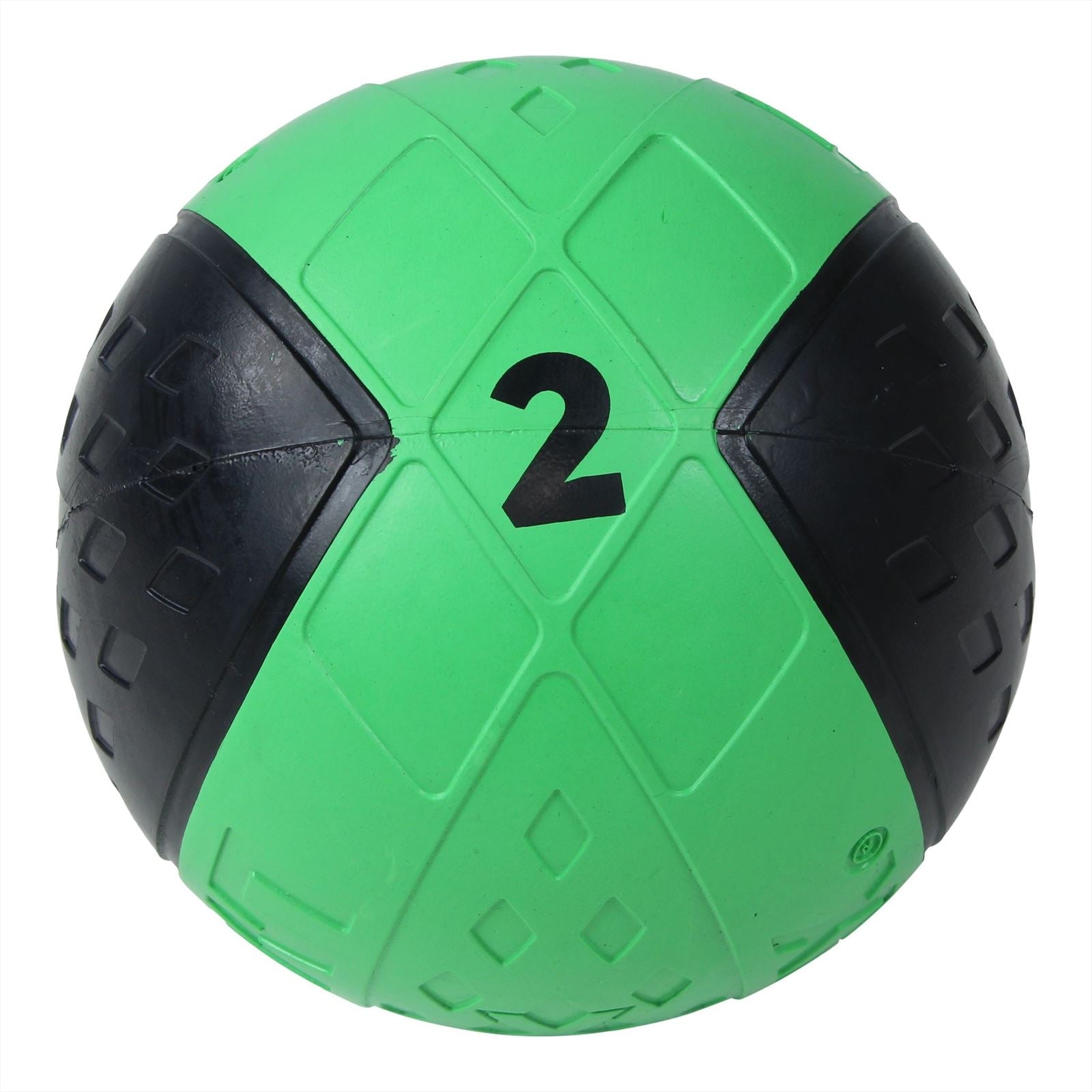 Lifemaxx LMX Medicijn Bal - Medicine Ball - 2 kg - Zwart/Groen