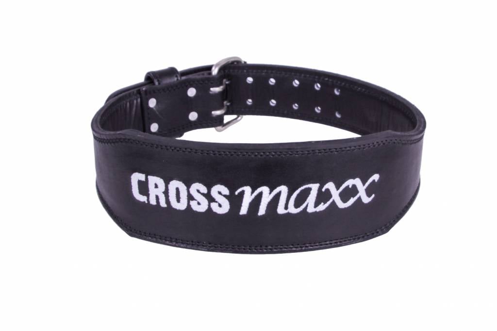 Lifemaxx Crossmaxx Weight Lifting Belt Premium - Leer