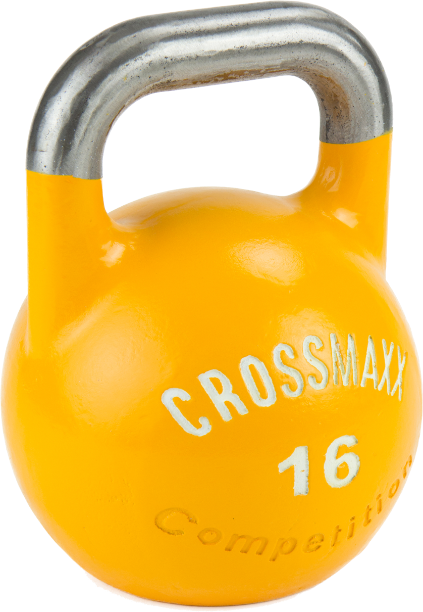 Lifemaxx Crossmaxx Competition Kettlebells - Geel - 16 kg