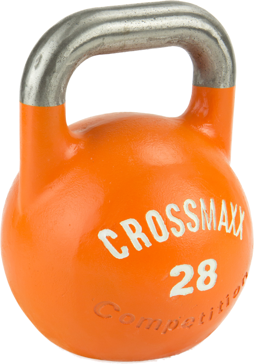 Lifemaxx Crossmaxx Competition Kettlebells - Orange - 28 kg