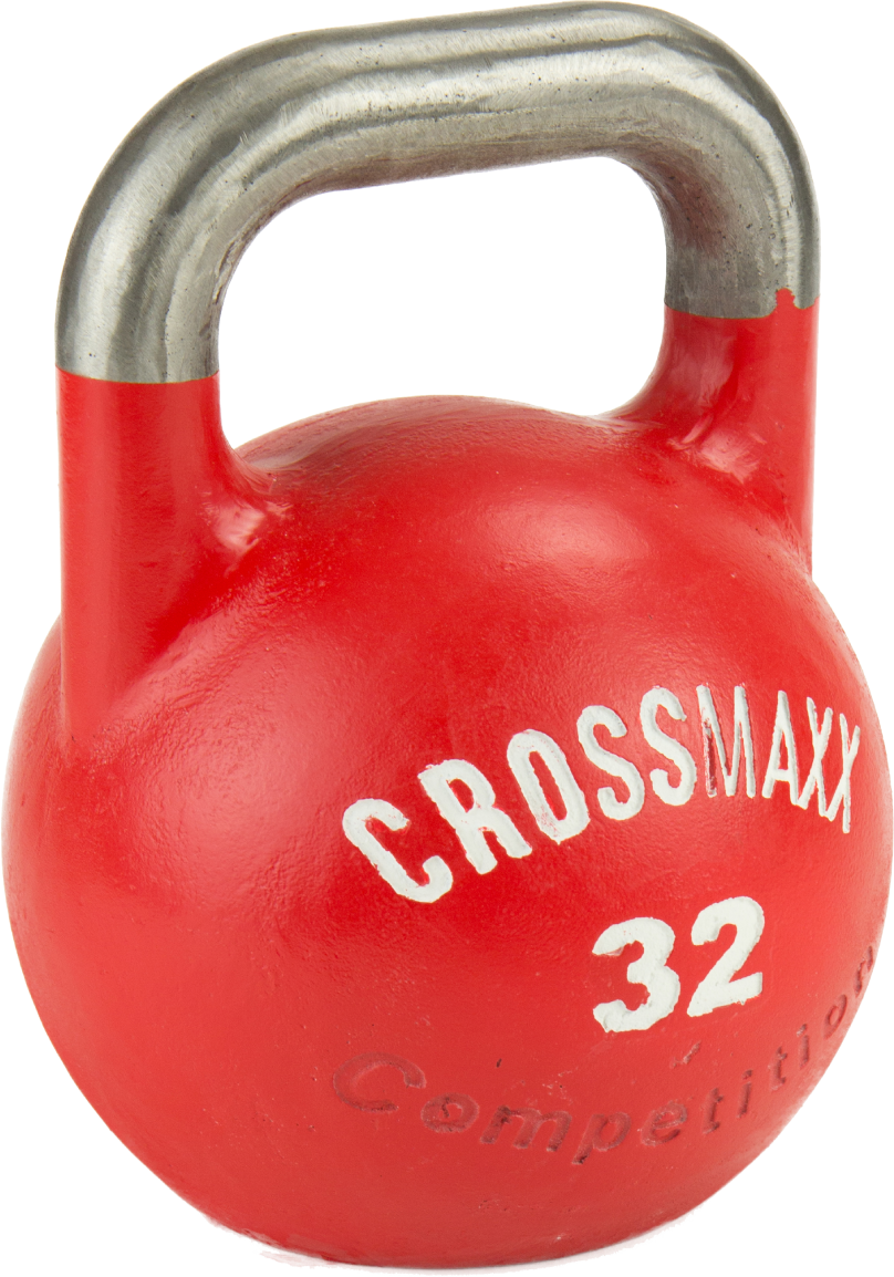 Lifemaxx Crossmaxx Competition Kettlebells - Rood - 32 kg