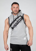 Gorilla Wear Loretto Mouwloze Hoodie - Grijs Gemeleerd