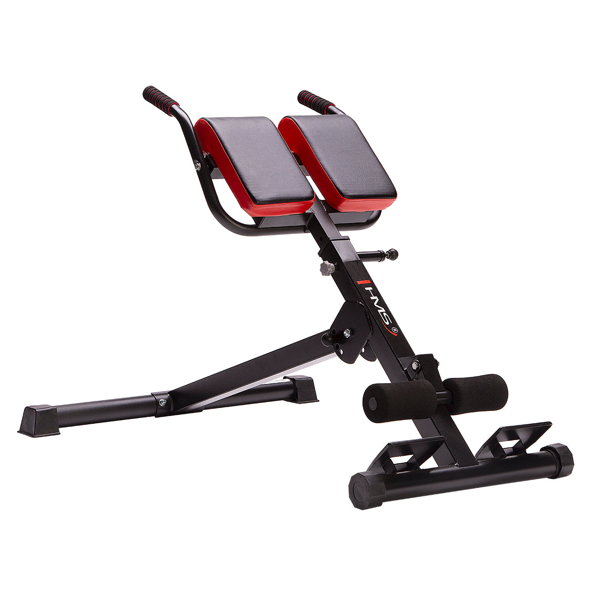 HMS Verstelbare Hyperextension - Zwart/Rood