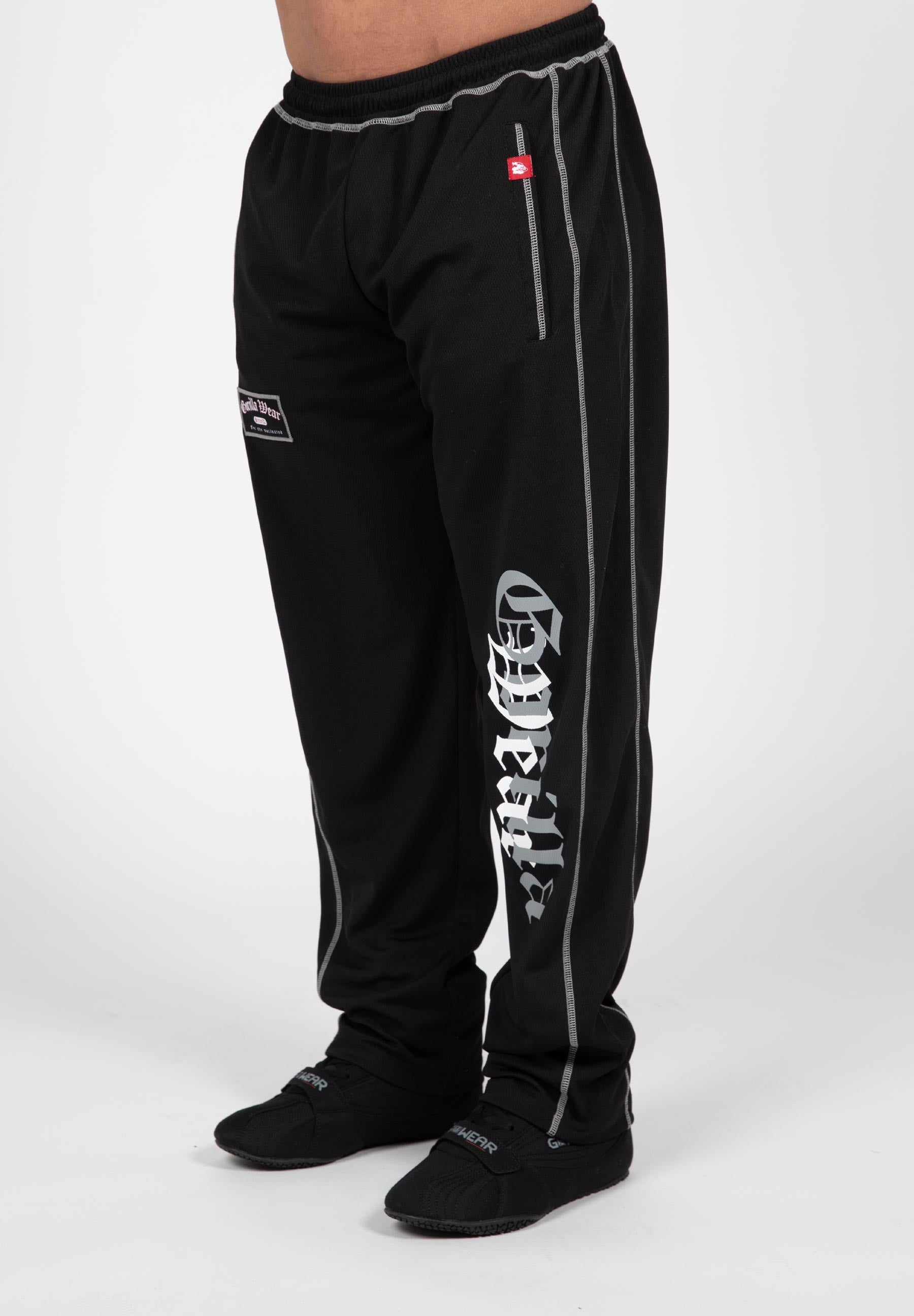Gorilla Wear Marlow Mesh Pants - Zwart/Grijs