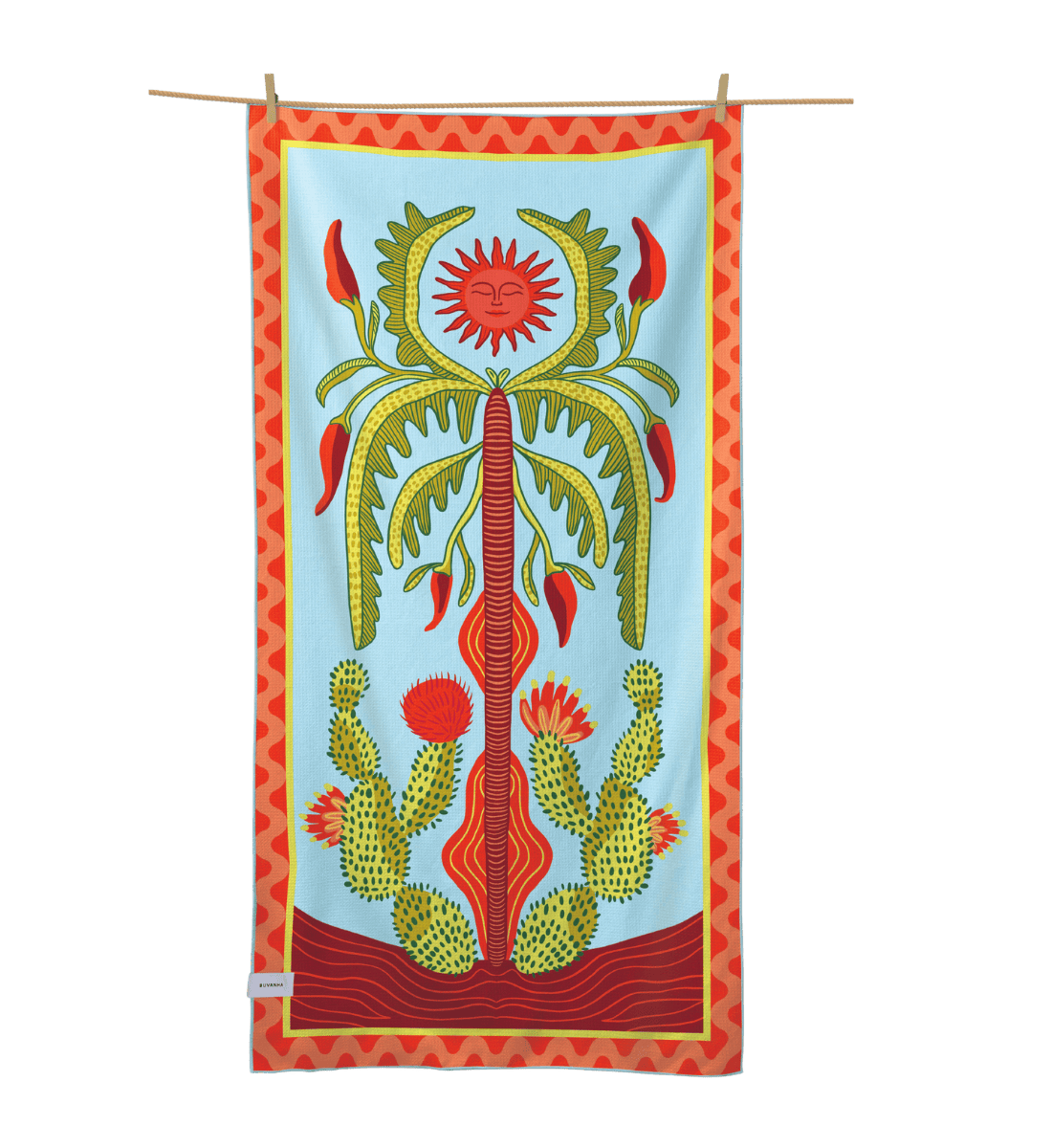 Buvanha Reishanddoek Mexico - 160 x 80 cm - Vooraanzicht
