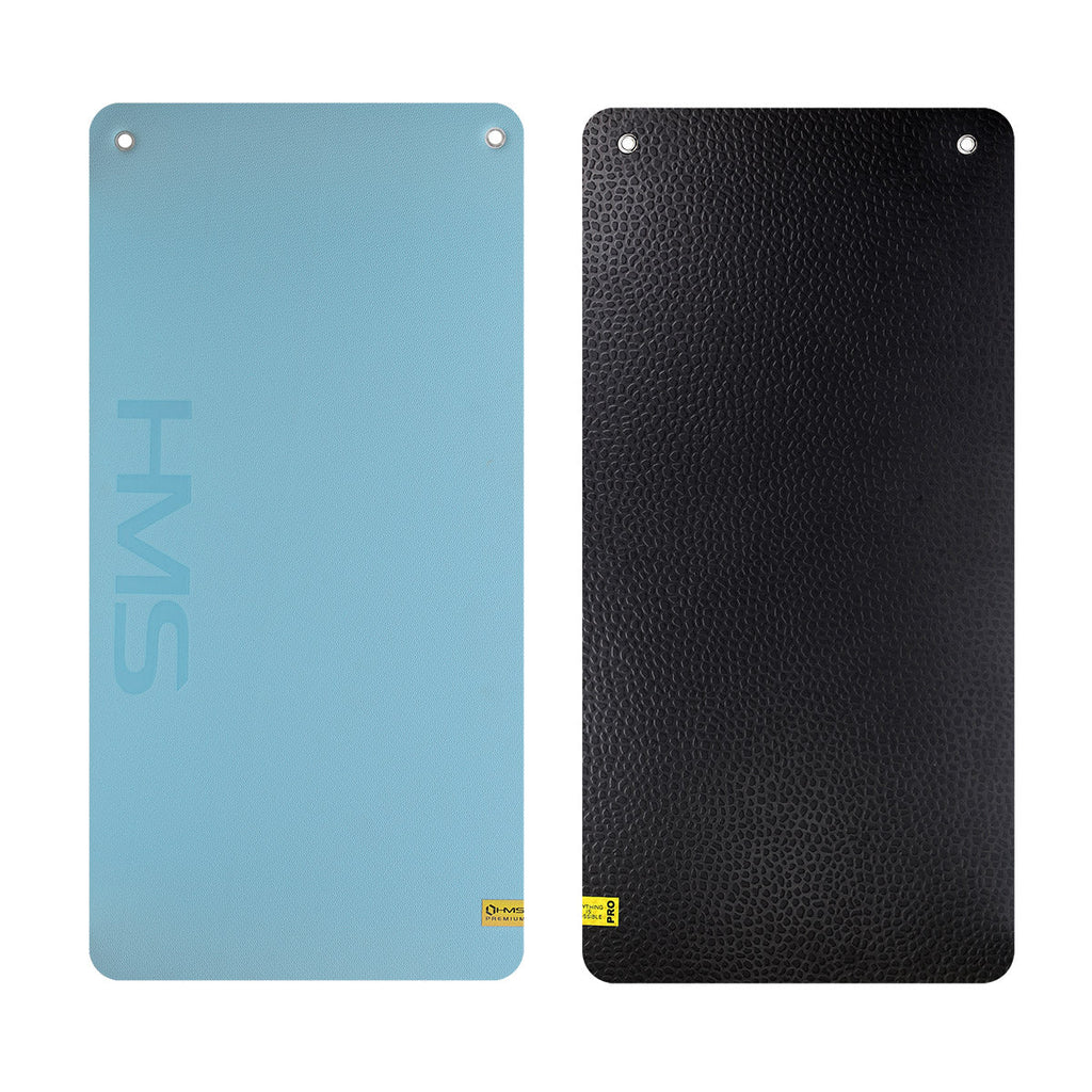 HMS Fitness Mat - Lichtblauw/Zwart - 20 mm
