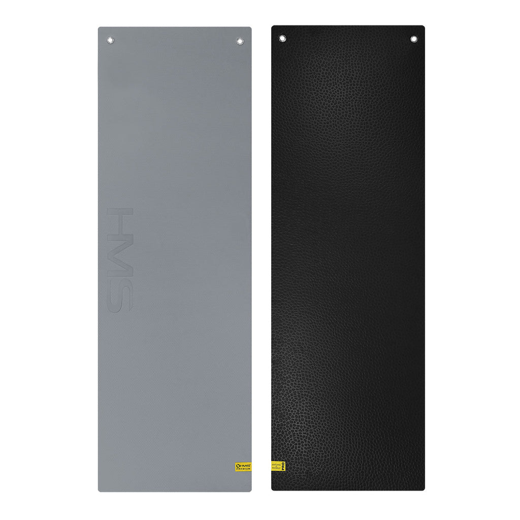 HMS Fitness Mat - Grijs/Zwart - 15 mm