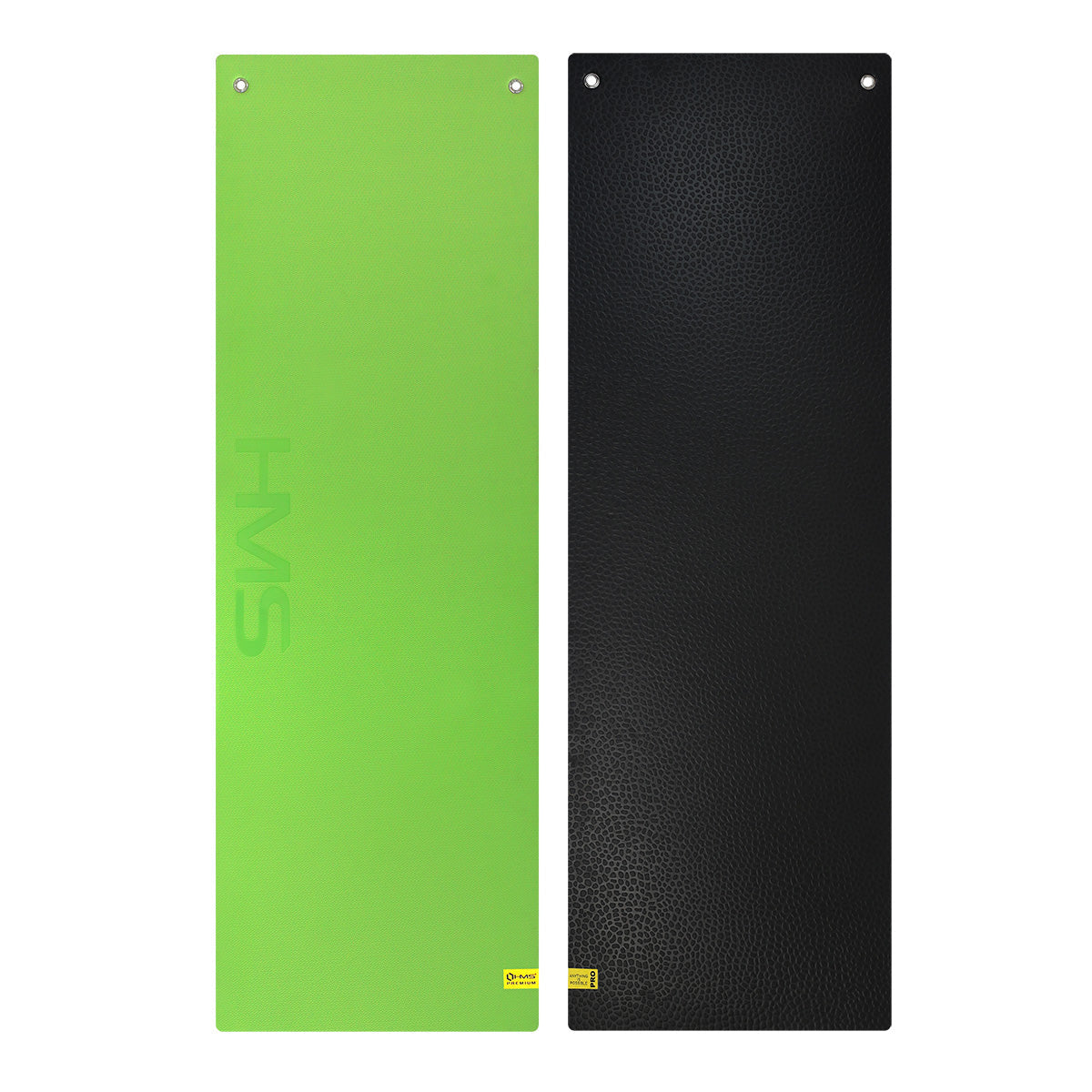 HMS Fitness Mat - Groen/Zwart - 15 mm